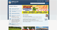 Desktop Screenshot of mikulov.cz