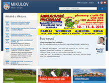 Tablet Screenshot of mikulov.cz